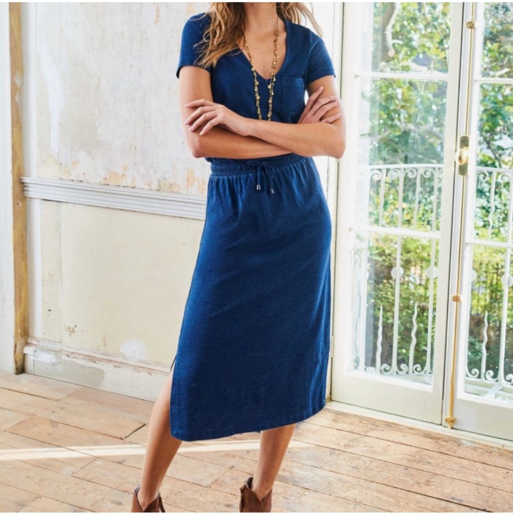 Boden Navy Blue Midi Dress